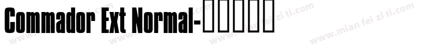 Commador Ext Normal字体转换